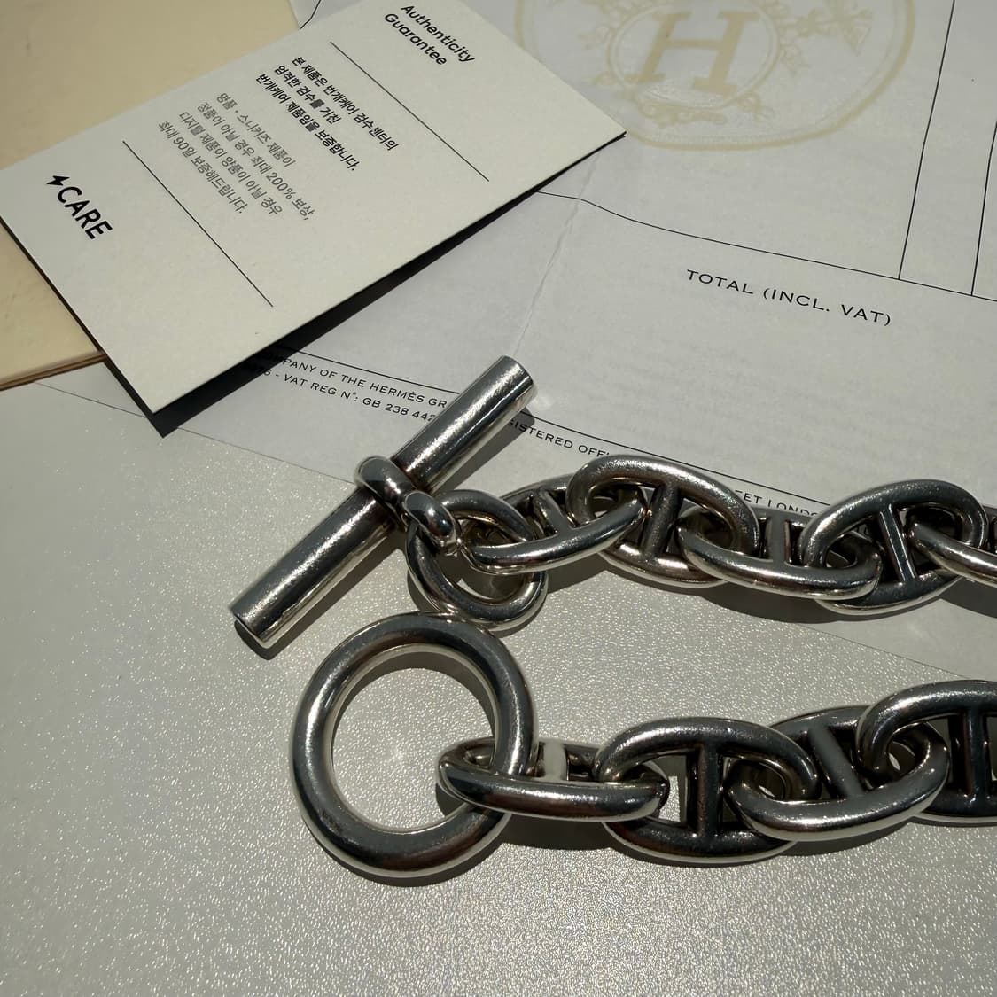 에르메스 hermes 샹달 팔찌 TGM 12링크 상품이미지6