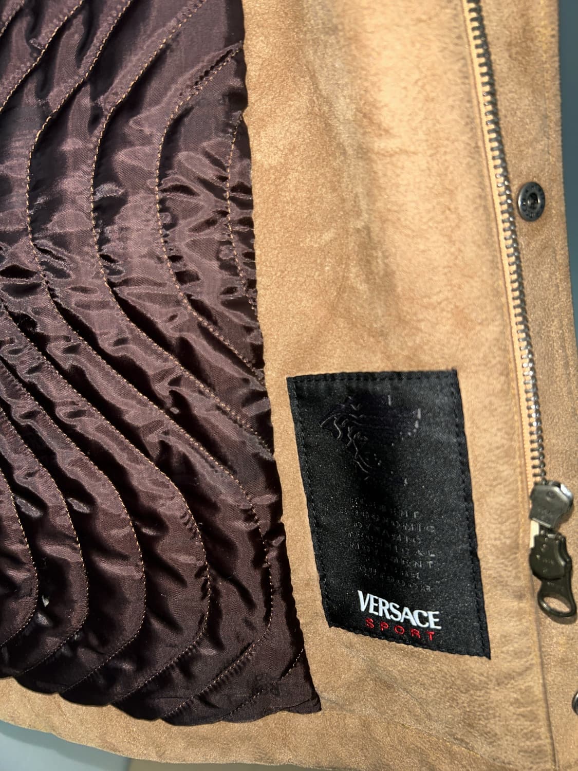 Versace Sport 1990s 스웨이드 코트 상품이미지7