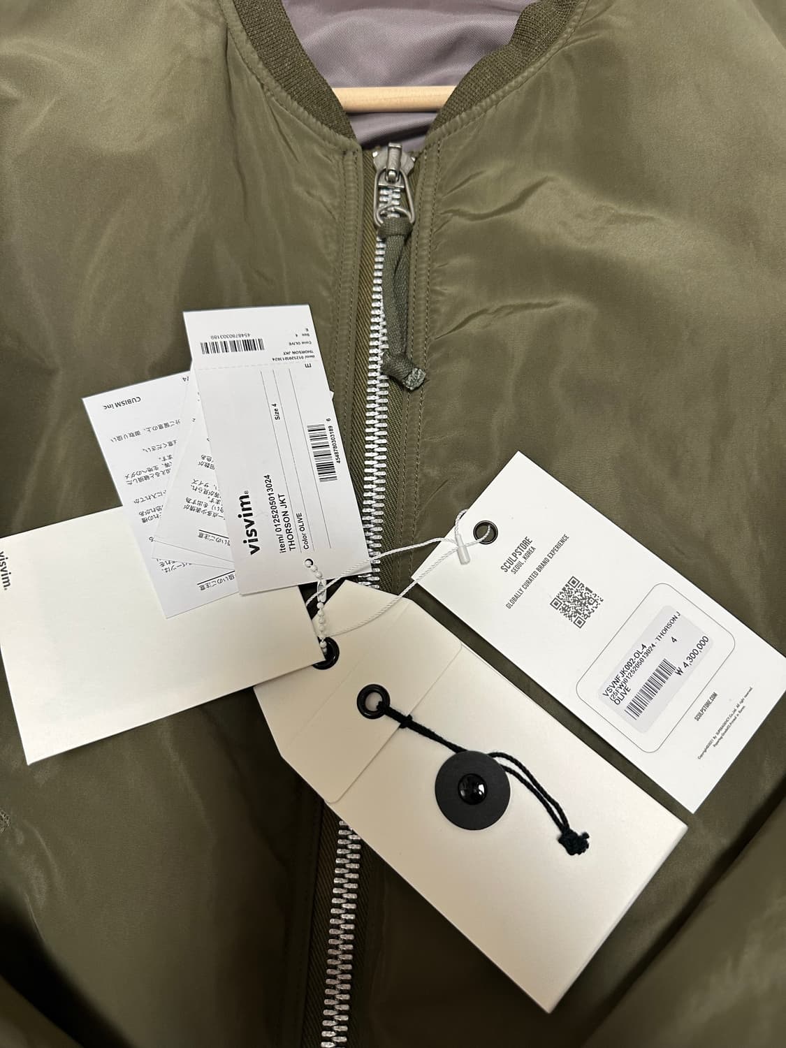 비즈빔 25fw 토르손 올리브 ma-1 마원 자켓 사이즈 4 팝니다 상품이미지2