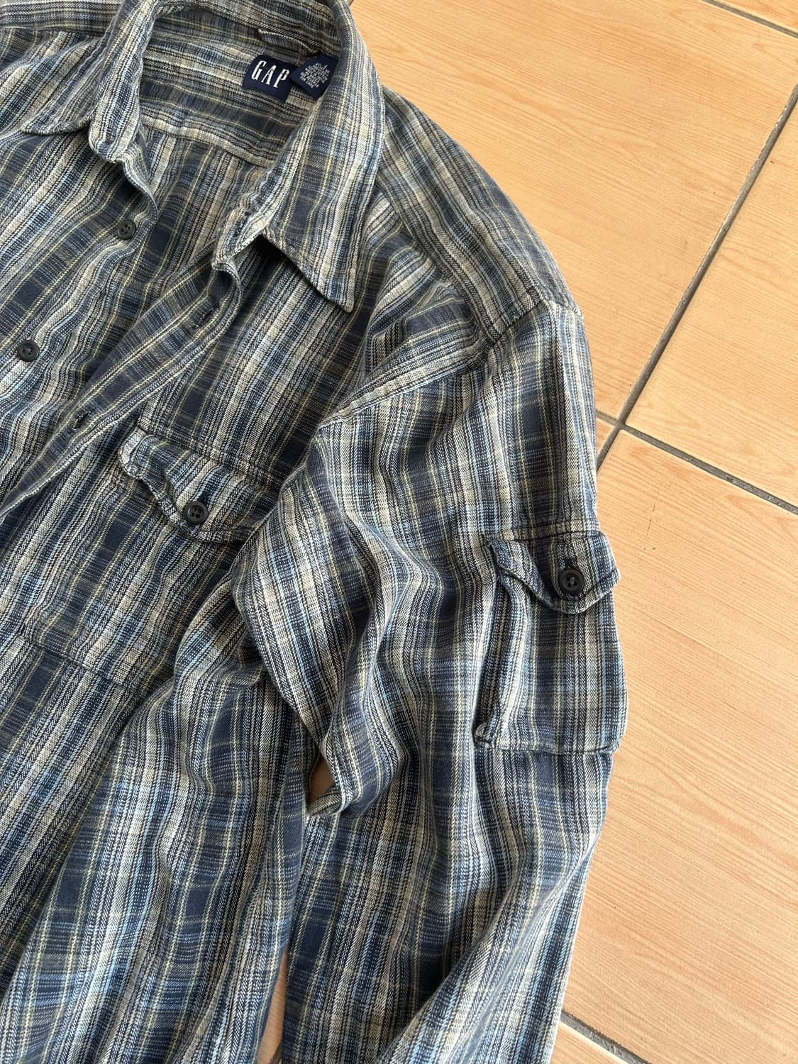 90‘s Old gap 올드갭 체크셔츠 상품이미지4