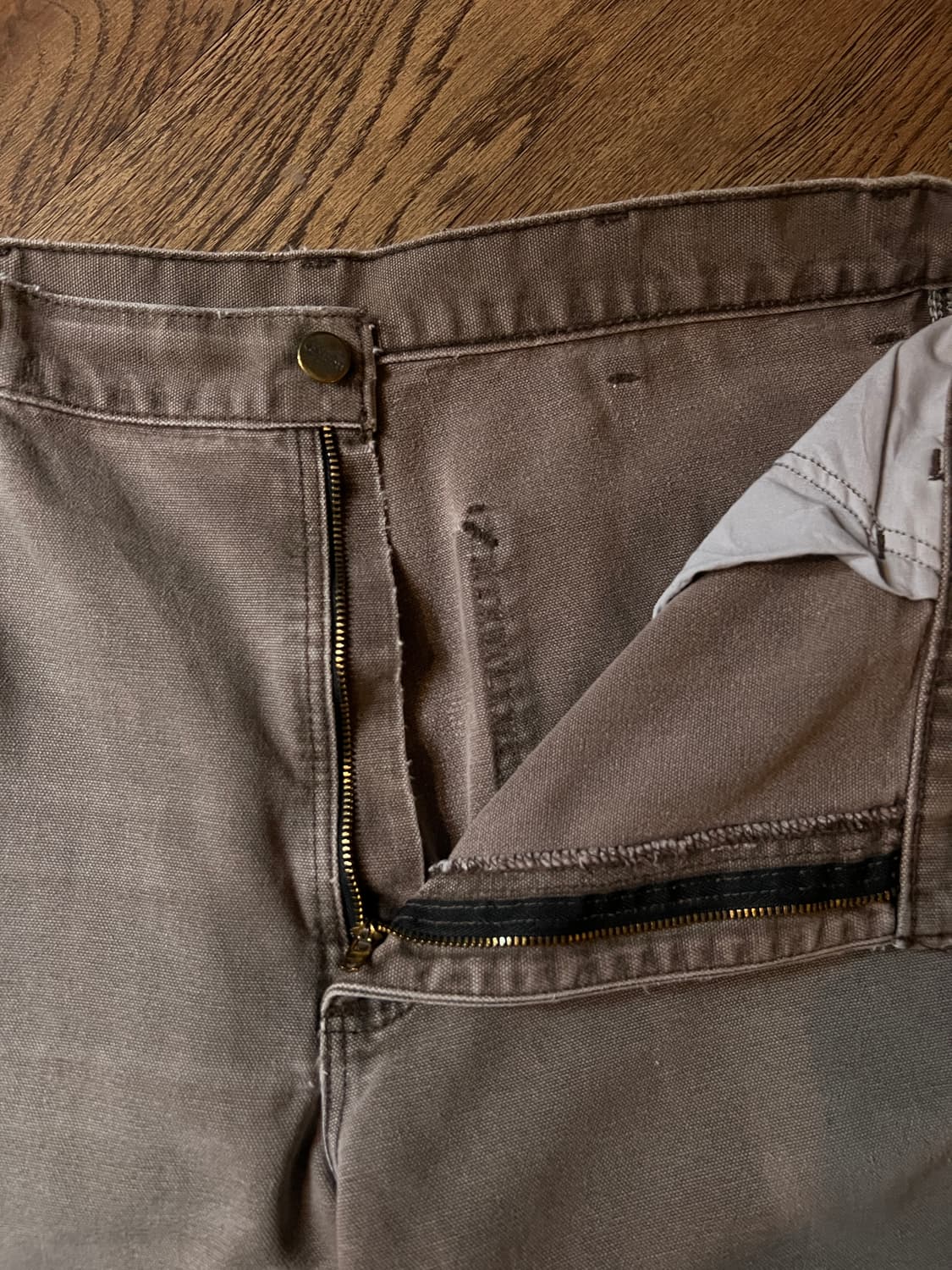 [36]칼하트 Made in USA 체스트넛 싱글니 카펜터 워크 팬츠 상품이미지2