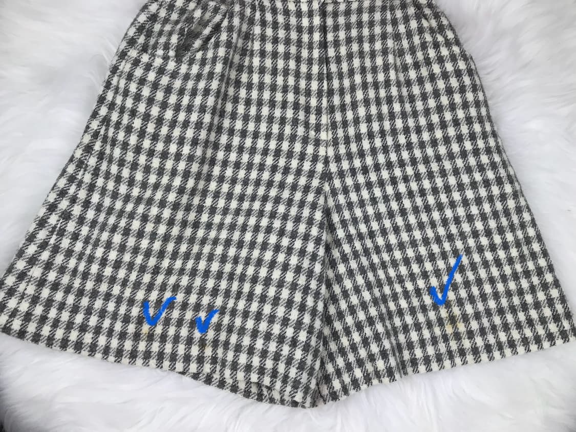 꾸레쥬 체크 투피스 세트 하운드 울 셋업 빈티지자켓 팬츠 트위드 셋업 상품이미지10