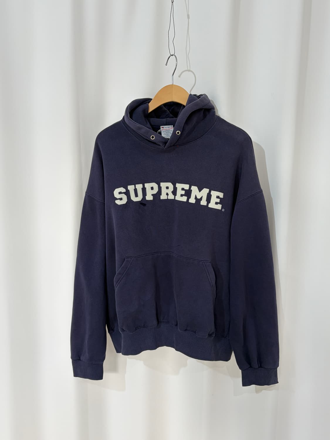 90's SUPREME x CHAMPION REVERSWEAVE hood 상품이미지2
