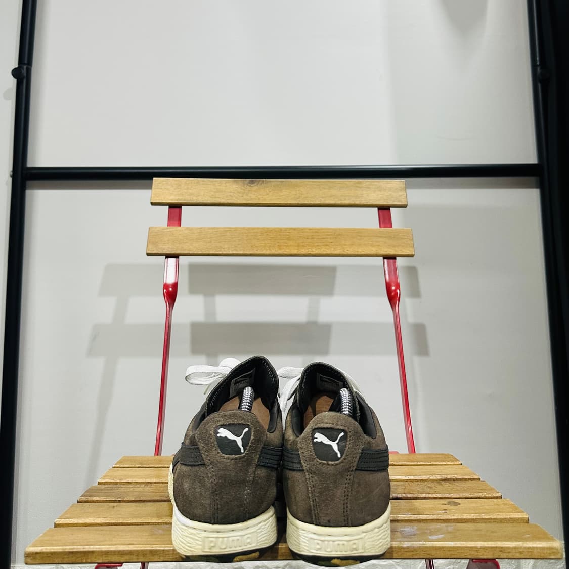 265) 푸마X엑스라지 운동화 남성 남자 신발 카키 스웨이드 상품이미지4