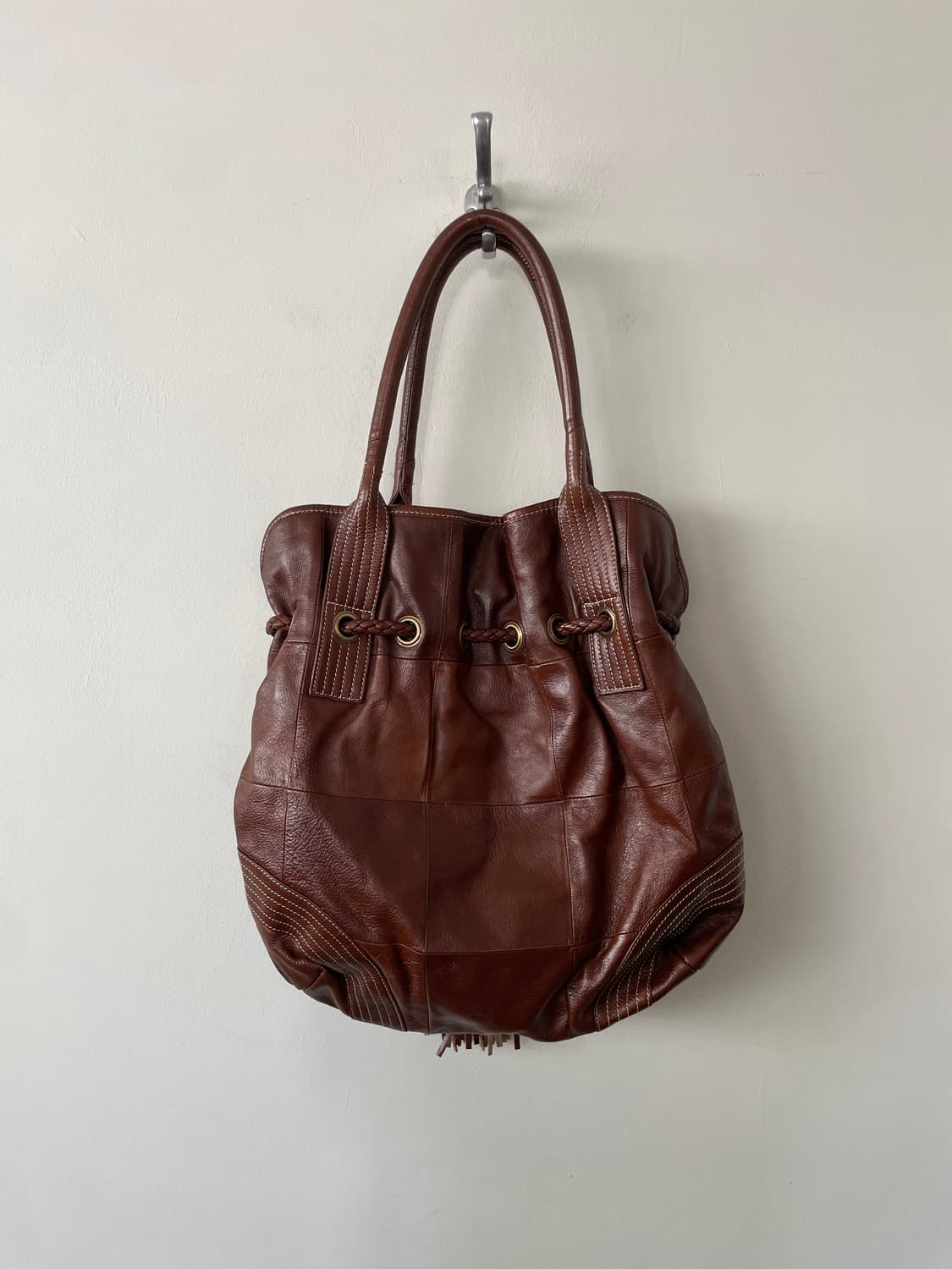 vintage stitch tassel bucket bag 상품이미지7