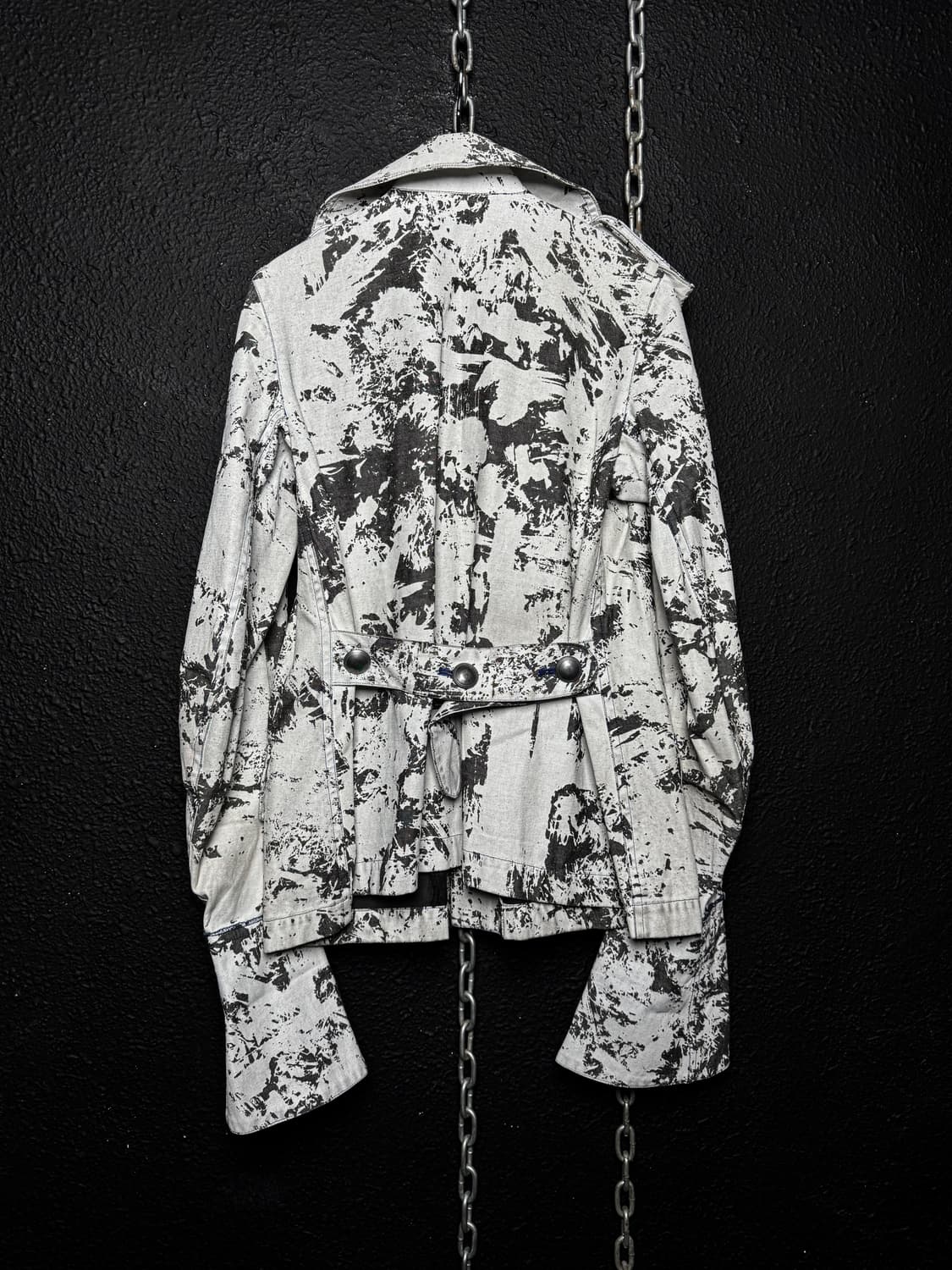 White Coated Cracked Napoleon Jacket 상품이미지5
