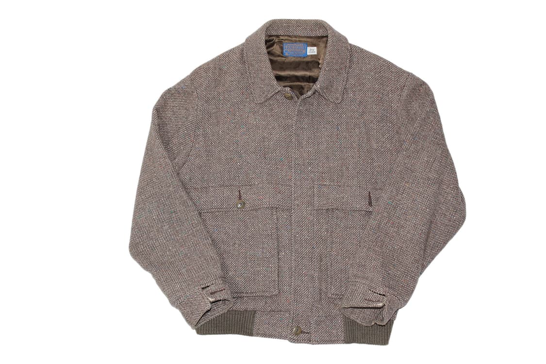 1990s Pendleton 펜들턴 퓨어버진울 블루종  상품이미지1