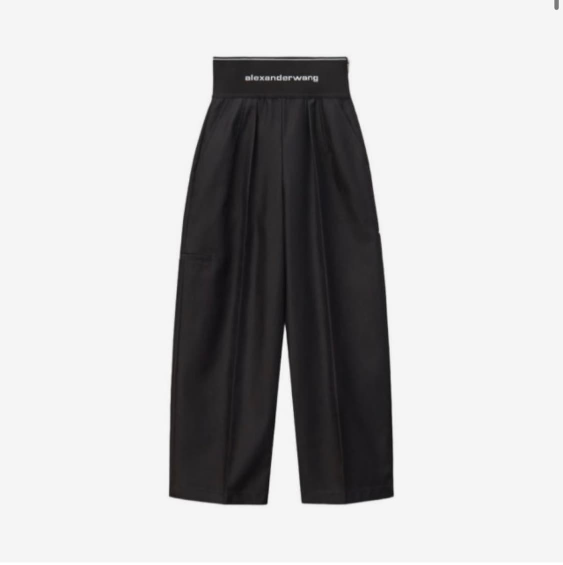 알렉산더왕 로고 캐롯 와이드팬츠 상품이미지1