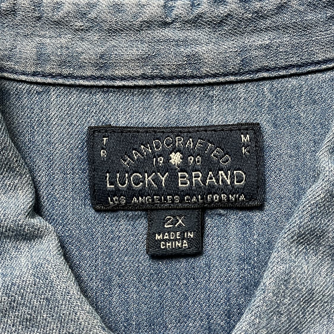 LUCKY BRAND 빈티지 다운버튼 웨스턴 데님셔츠 상품이미지8