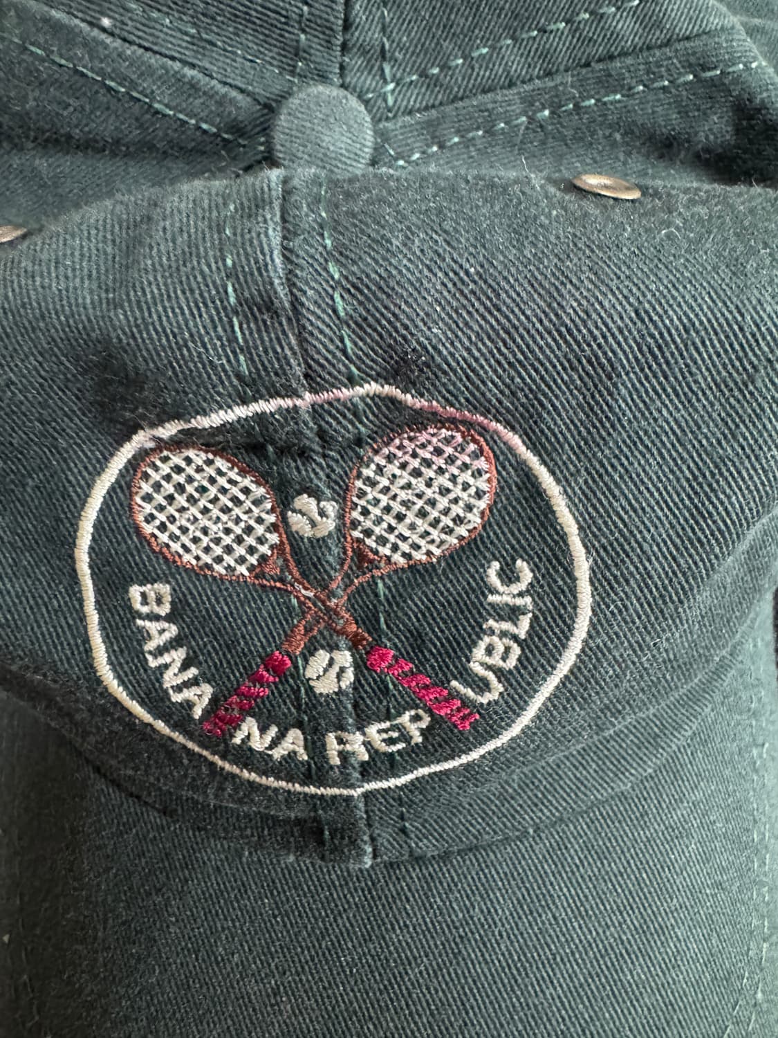 바나나 리퍼블릭 테니스 라켓 볼 캡 다크 올리브 그린 라지 엑스라지 상품이미지7