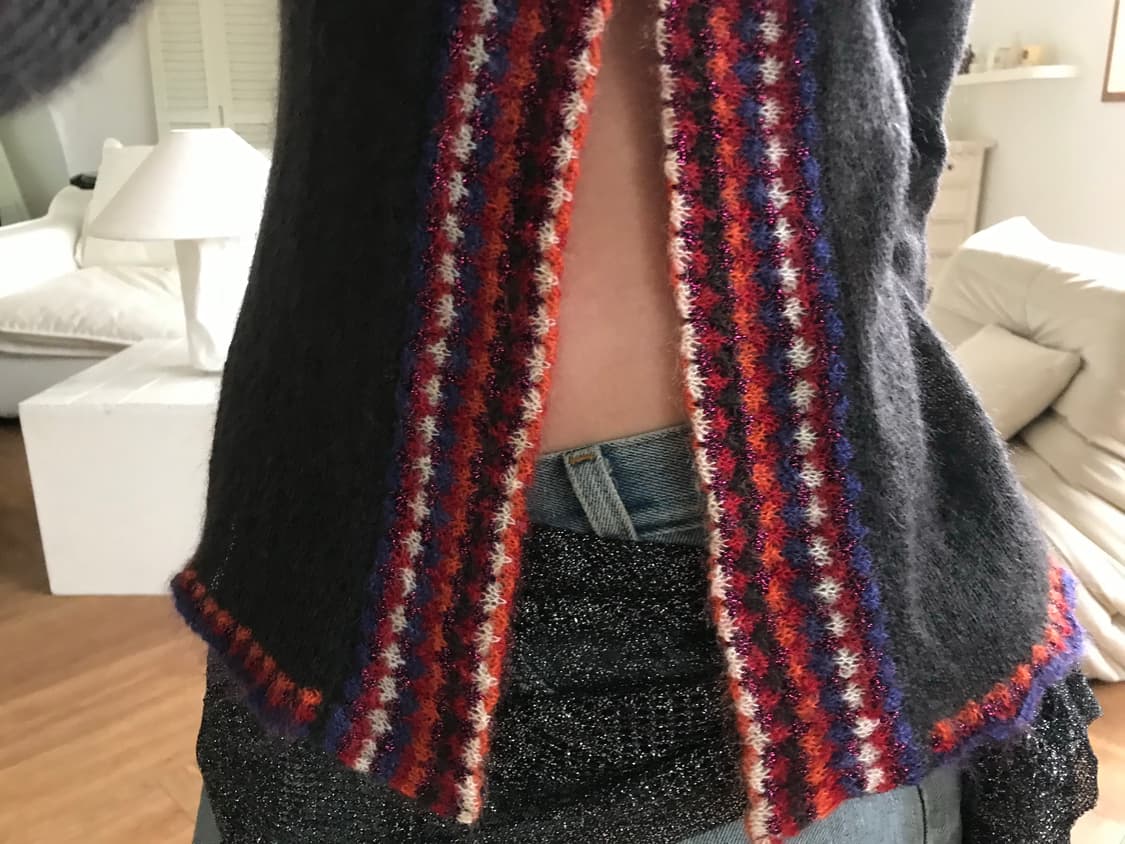 vintage mohair pattern cardigan 상품이미지9