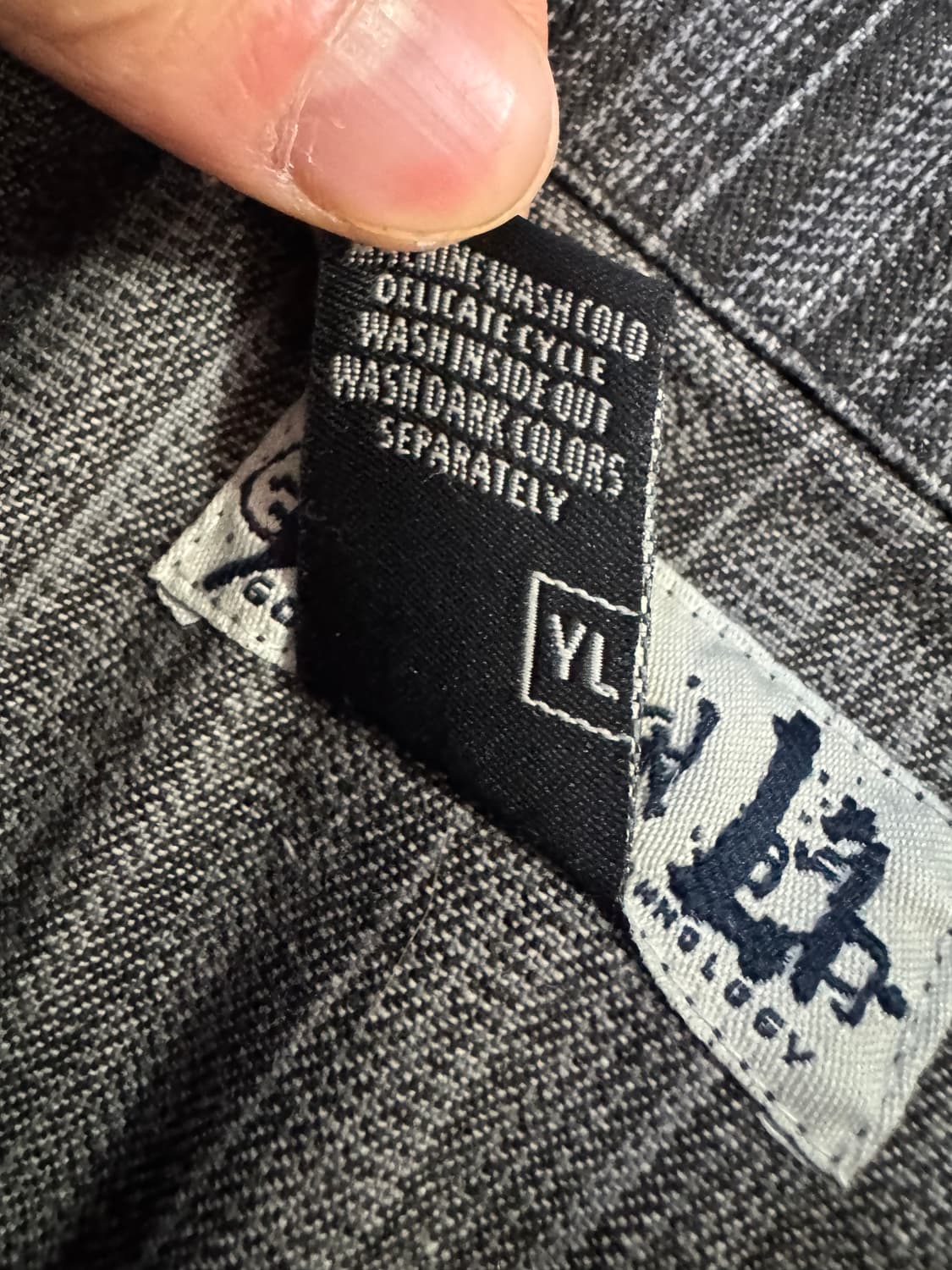 희귀!! 90s y2k 빈티지 godbody 스트라이프 데님 자켓 2XL 상품이미지4