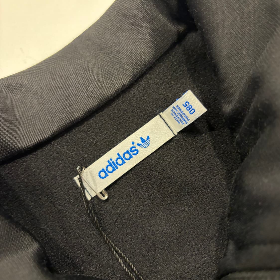 [85] 12s 아디다스 파이어버드 빅로고 트랙탑 져지 블랙 D314 상품이미지4