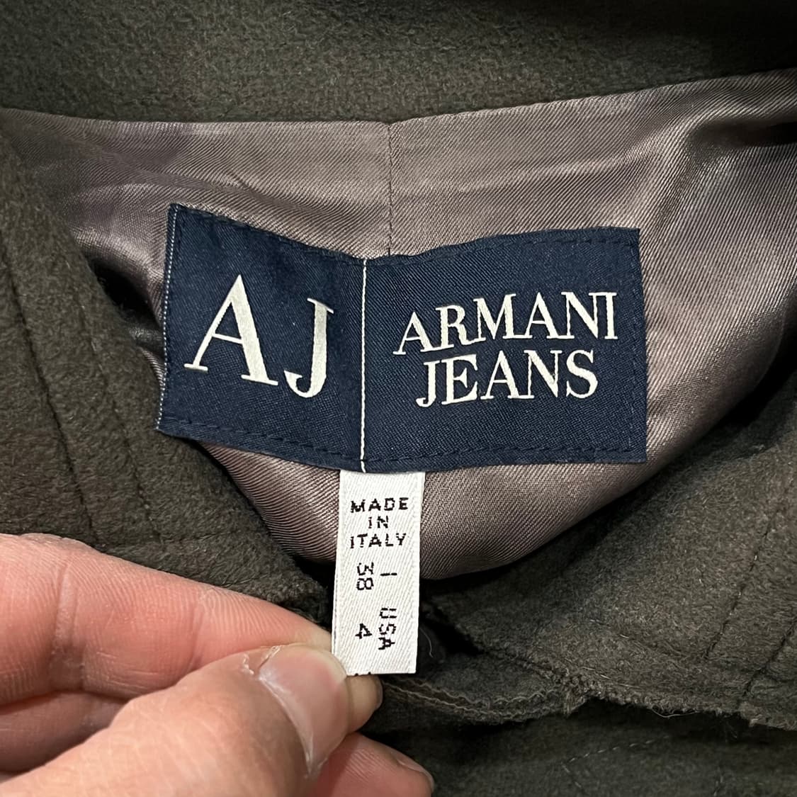  아르마니 진스 울 피코트 y14456 상품이미지7