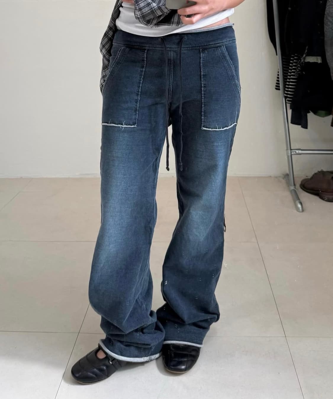denim banding pants 트레이닝 데님팬츠 코이세이오st 상품이미지1
