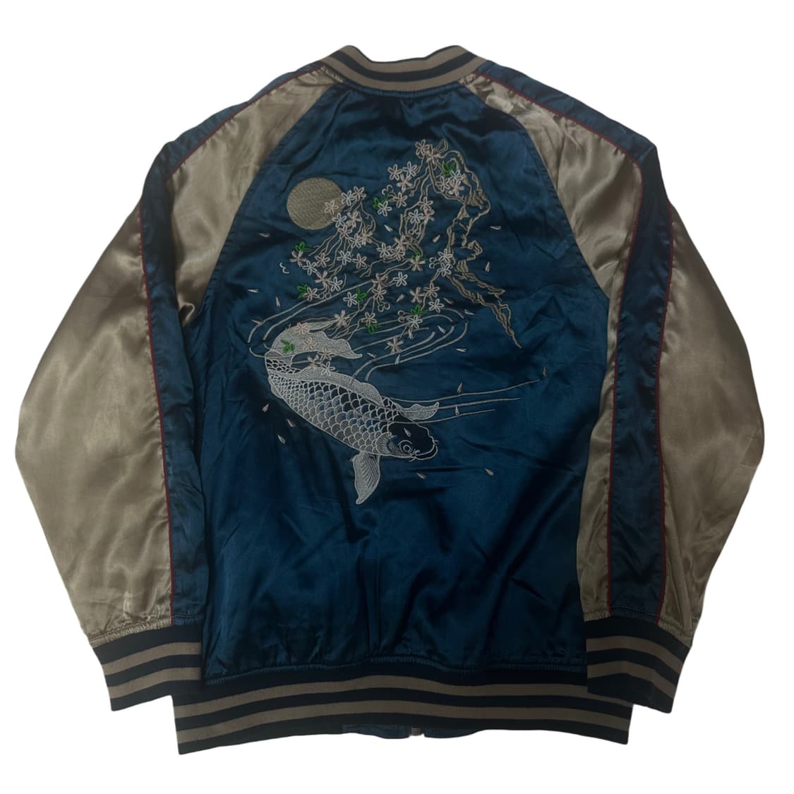 JPN Vintage 자수빅로고 블루스카쟌 100 상품이미지1