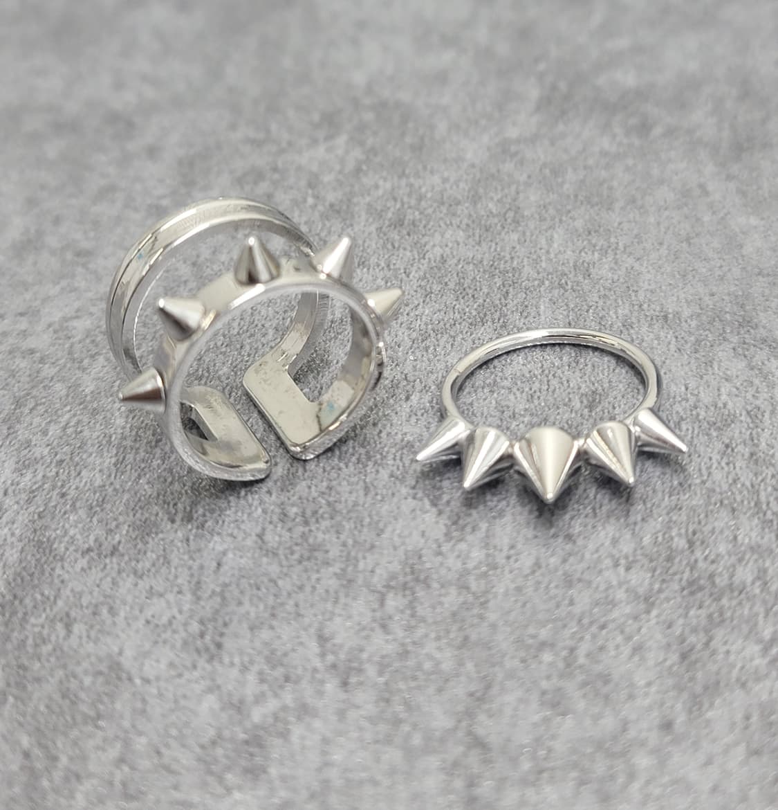 punk spike ring set 상품이미지1