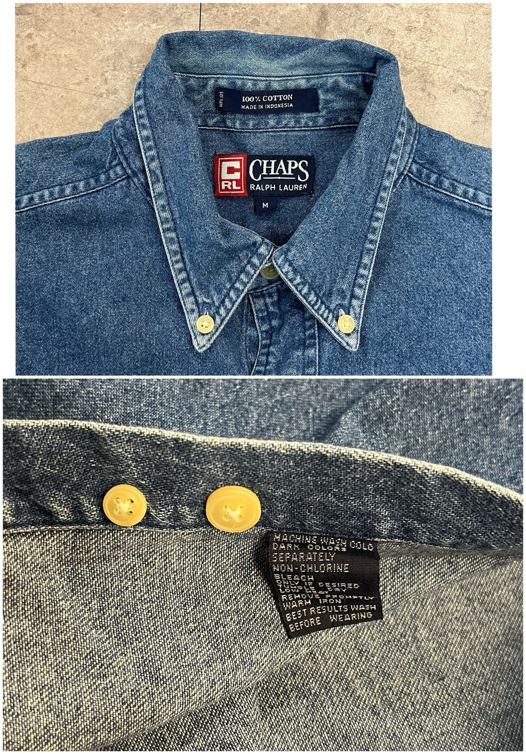 챕스 랄프로렌 데님 셔츠 M #csz2675 상품이미지3