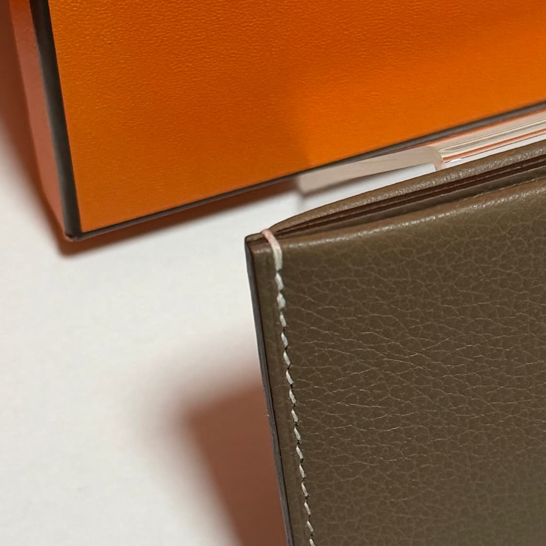 [미사용/OS] 에르메스 H 셀리에 에토프 카드 홀더 지갑 상품이미지2