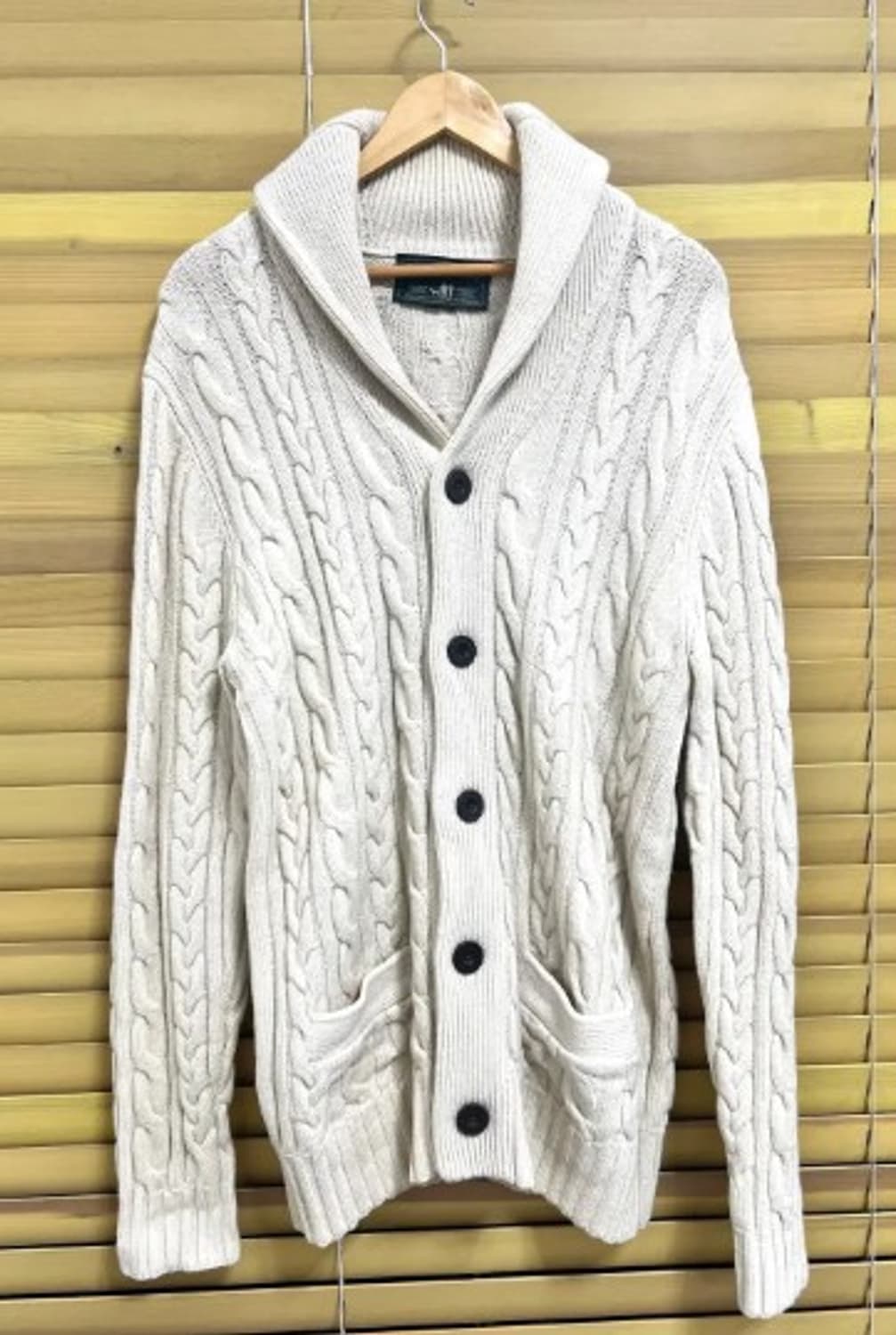포레스트캠프 남성 케이블숄카라울가디건 XL 상품이미지2