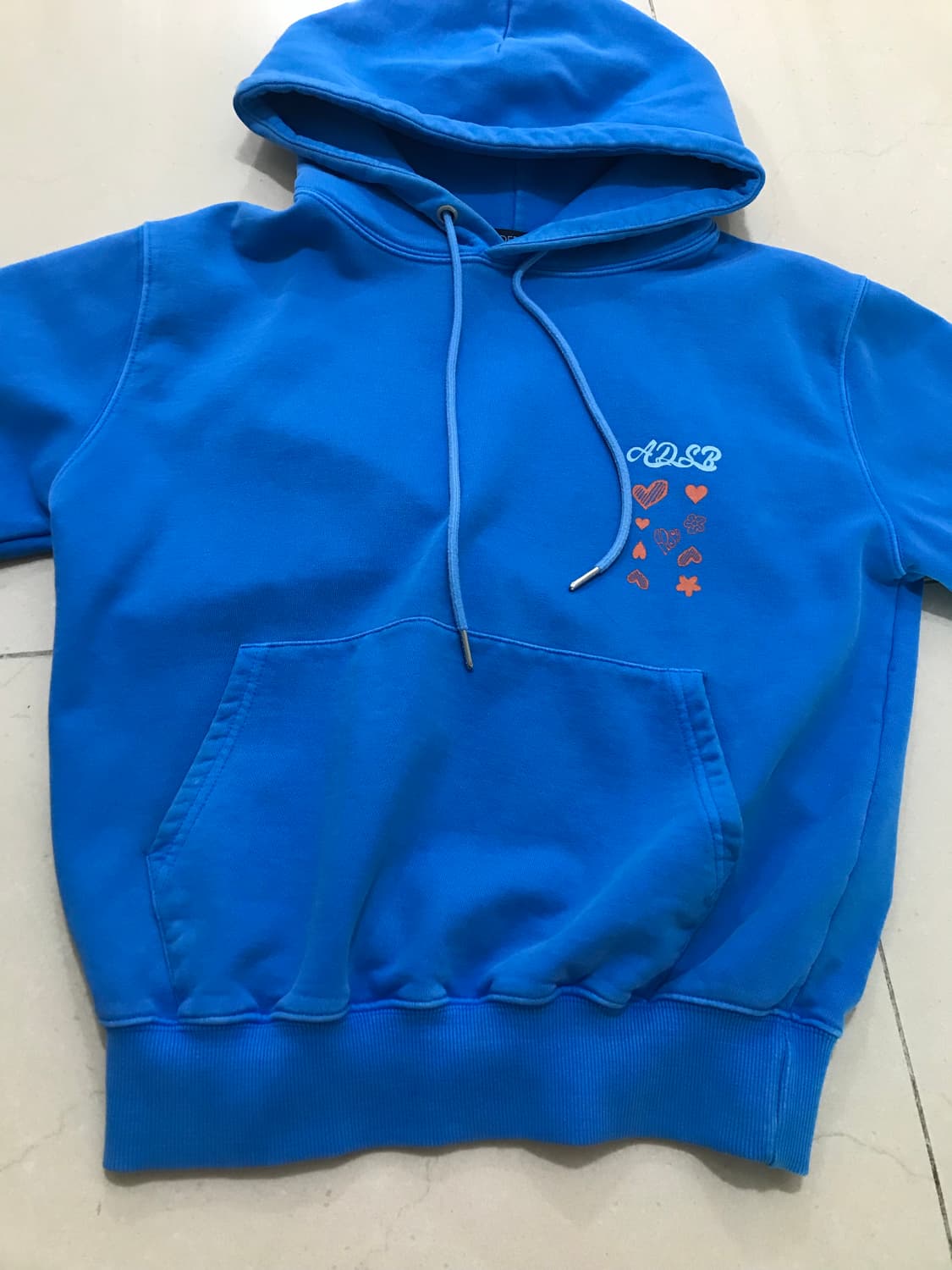 ADSB 앤더슨벨 에센셜 ADSB 하트 카드 후드 블루 상품이미지1