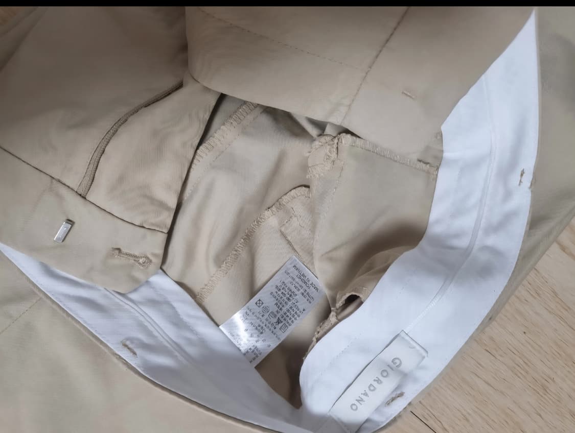 지오다노 스트레이트 코튼 팬츠 면바지 상품이미지2