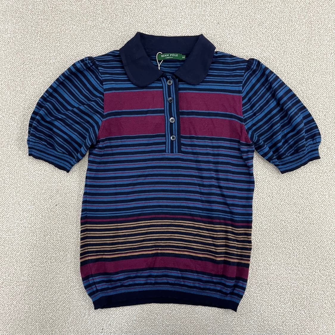 90 빈폴 여성 니트 폴로 셔츠 0225M2 상품이미지1