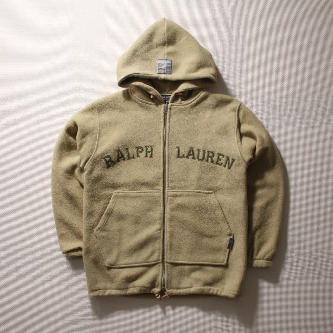 Polo 폴로 랄프로렌 베이지 기모 퀄팅 후드집업  상품이미지1