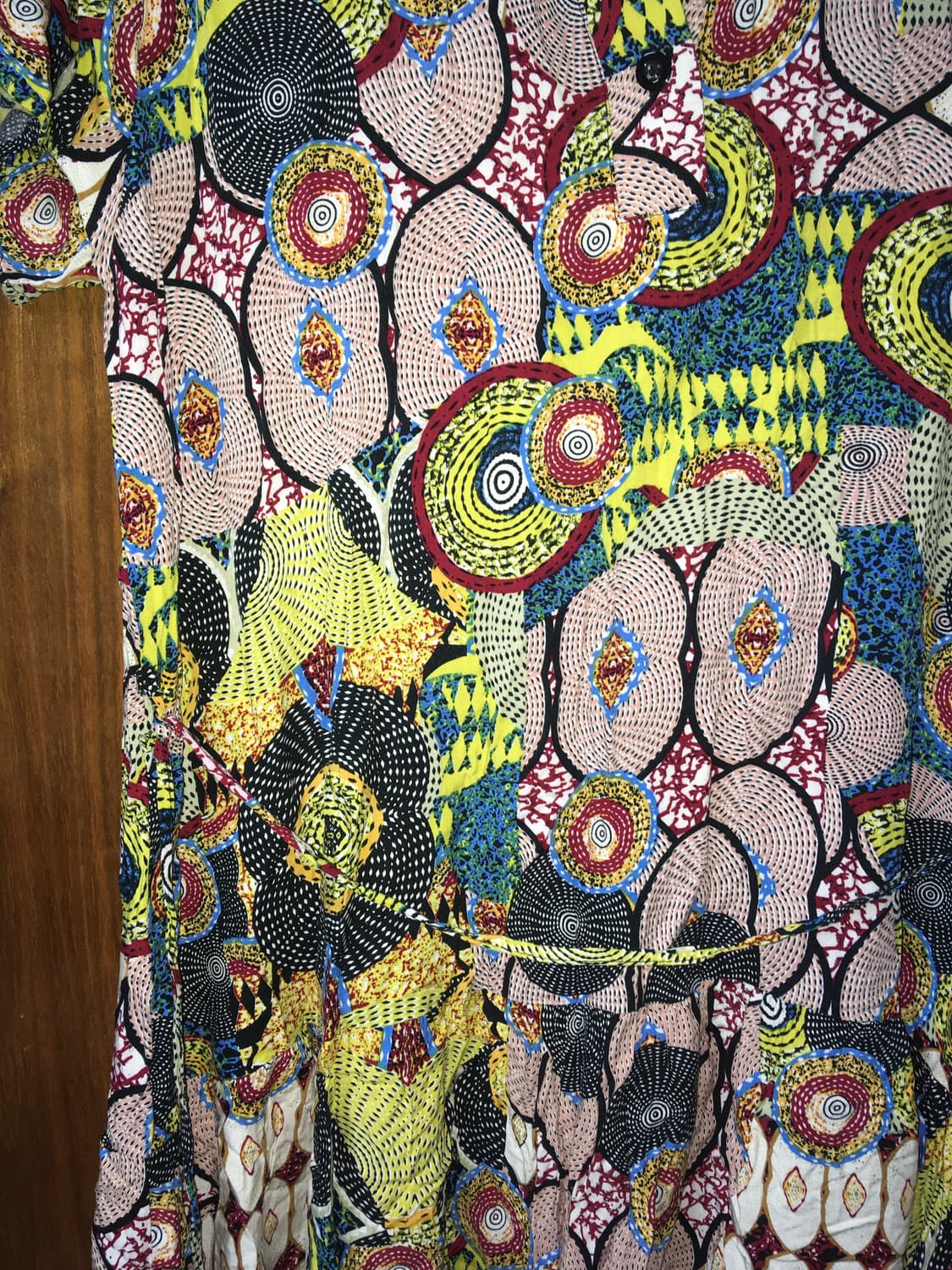 레트로 히피 미디 원피스 상품이미지2