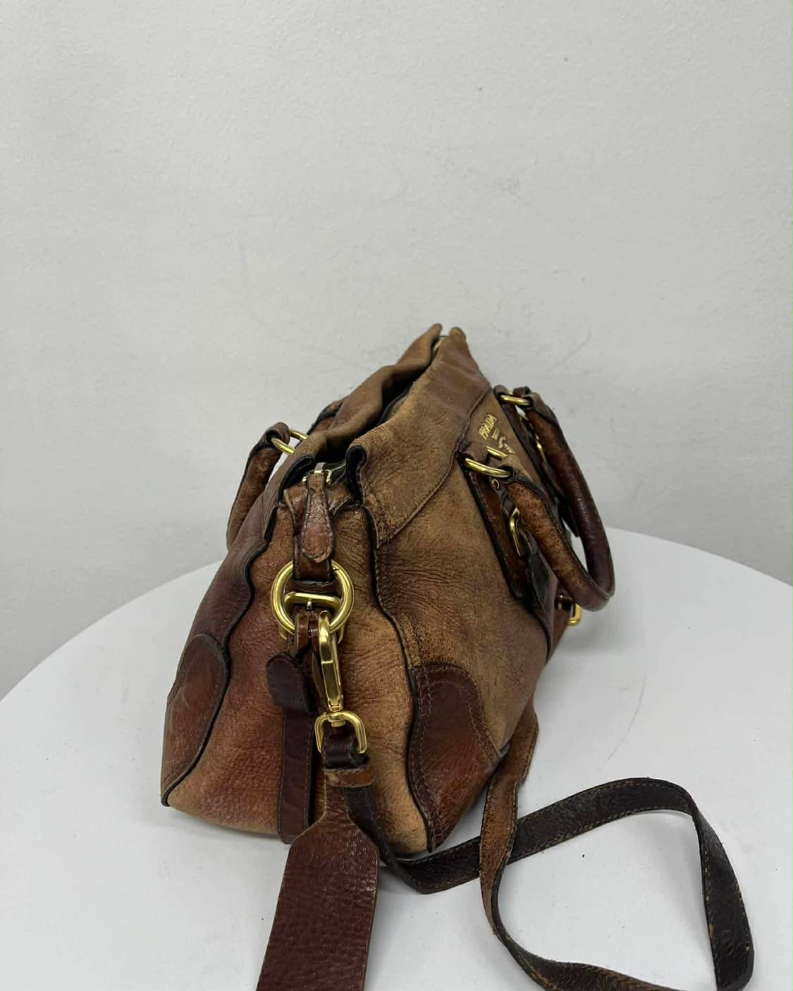 프라다 빈티지 가죽 투웨이 보스톤 토트백 크로스백 상품이미지2