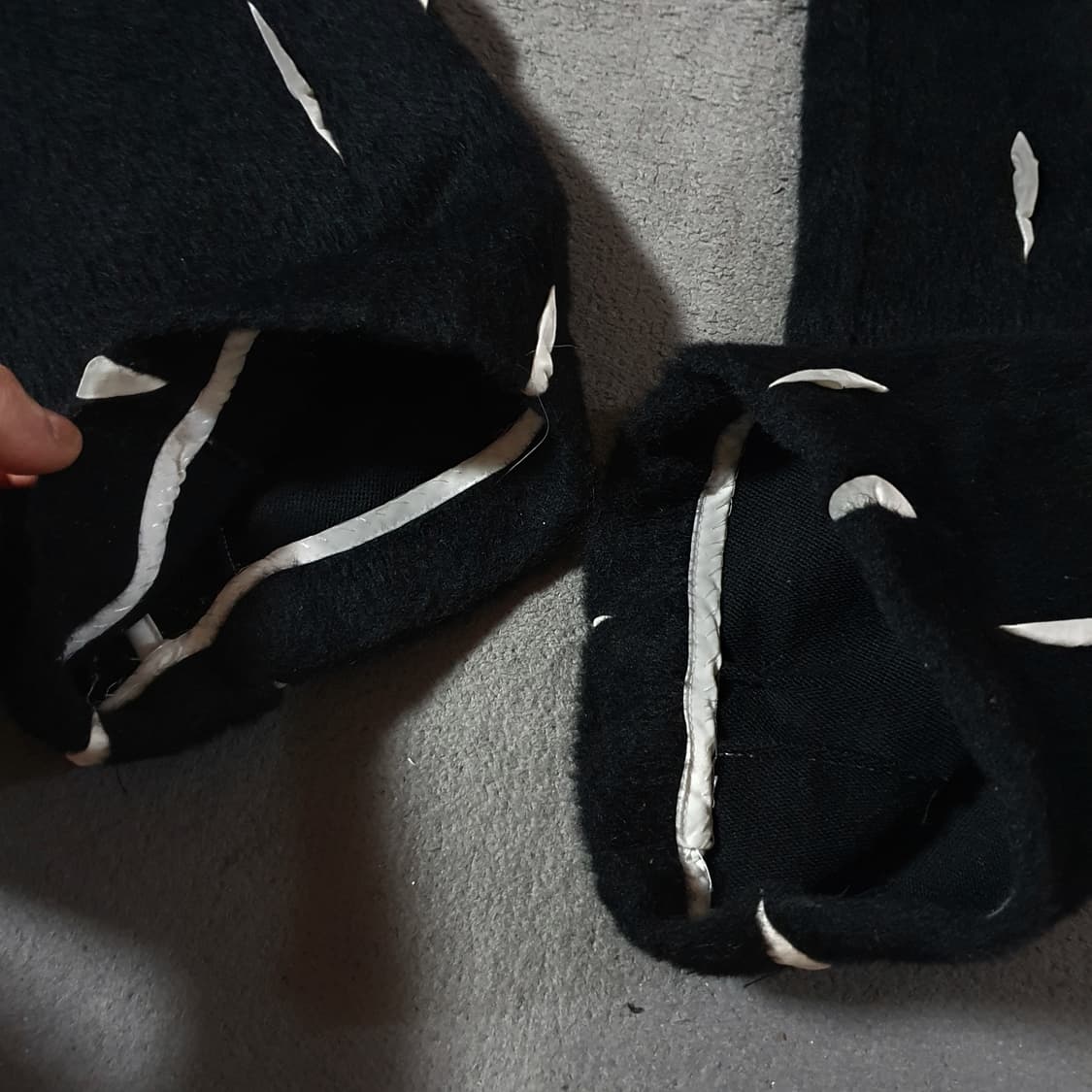 2 강정석 비 알파카 트라우저 플리스 팬츠 블랙 상품이미지10