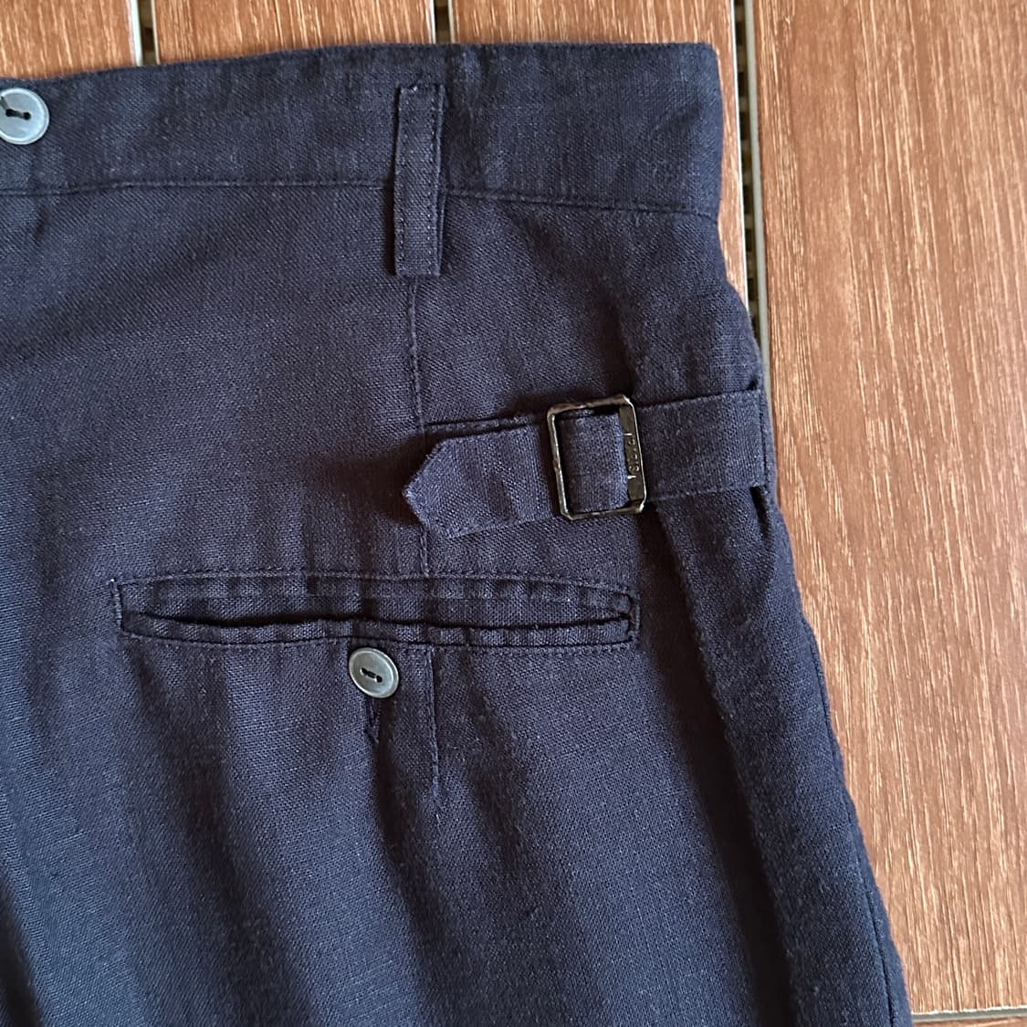 80’s Bill tornade france linen trouser 상품이미지4
