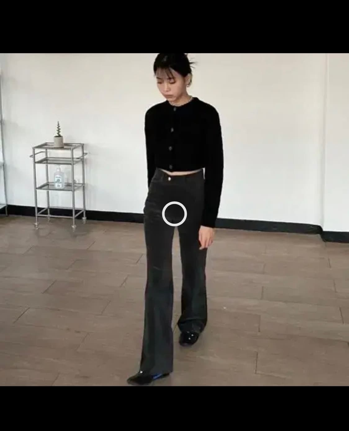 오유알 스튜디오 our studio 벨벳 부츠컷 팬츠 상품이미지2