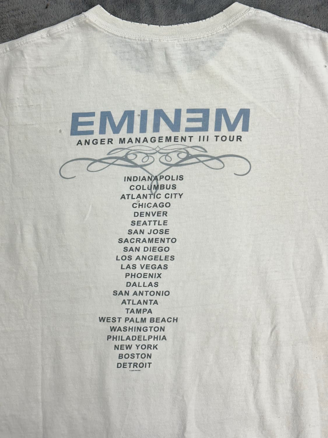 2005' Eminem Anger Tour 티셔츠 XL 상품이미지4