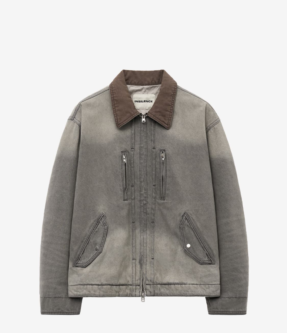 [M] 인사일런스의 워시드 데님 워크 자켓 상품이미지2