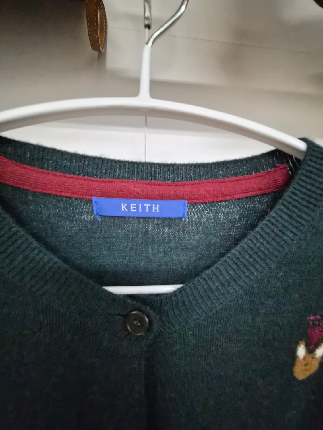 키이스 순모가디건. lusso 언발 일러스트 스커트 상품이미지3