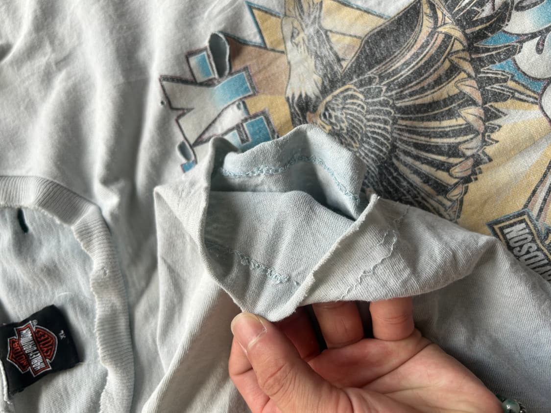 00’s Harley davidson destroyed Tee 상품이미지4