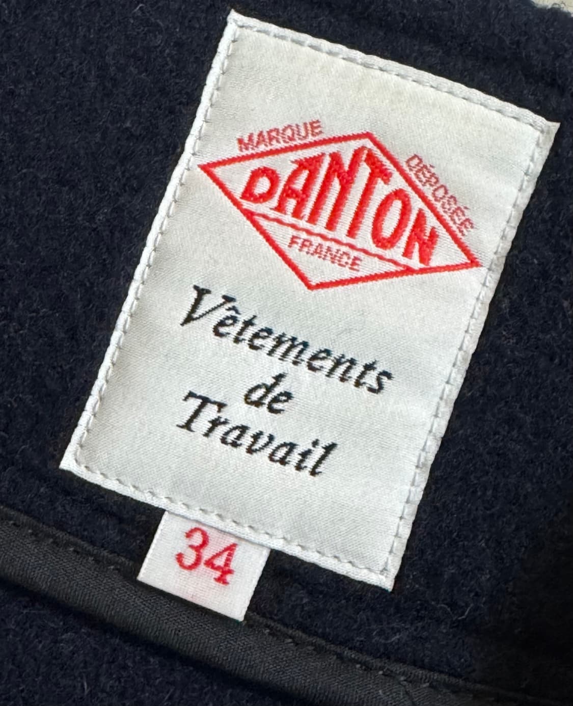 단톤 노카라 울자켓 네이비 상품이미지7