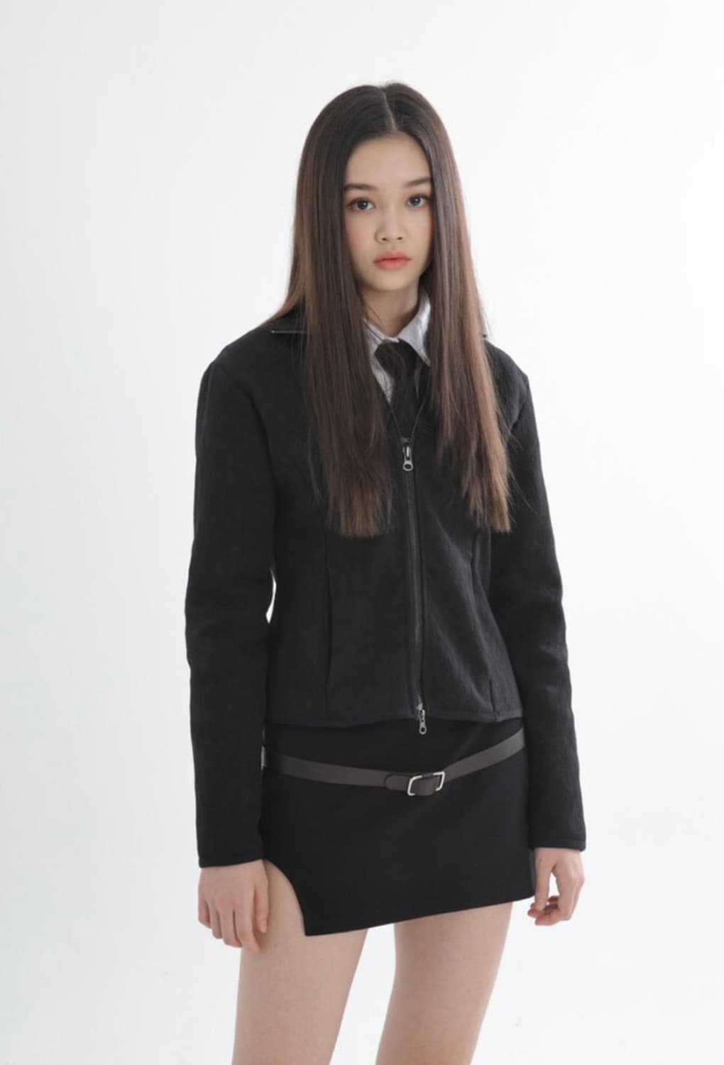 wsc archive jacquard fur zip-up 상품이미지1