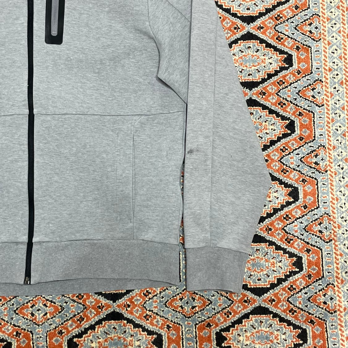 데상트 테크팩 그레이 풀집업 후드집업 남성100 상품이미지3