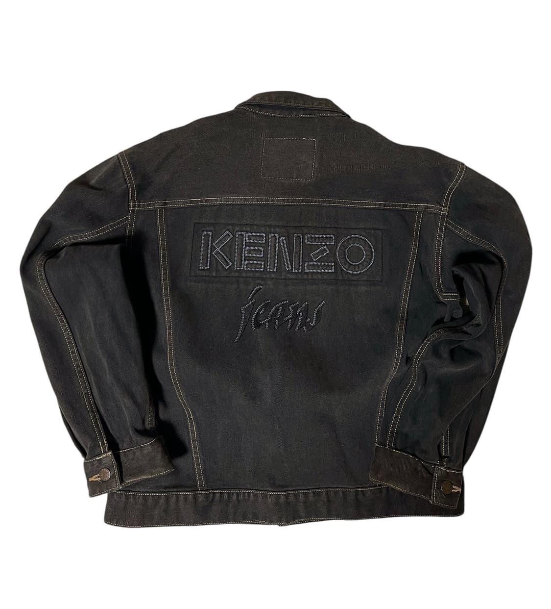 KENZO Jeans 블랙 데님 자켓 상품이미지1