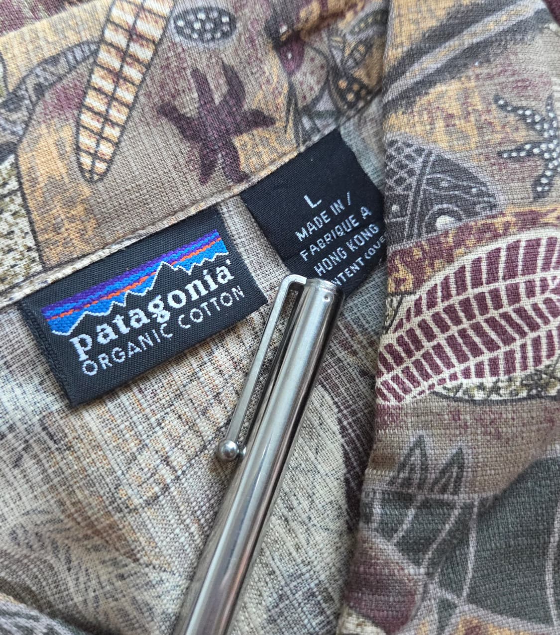 (L)파타고니아 심해어 악어 물고기 하프 셔츠 반팔 하와이안 상품이미지5