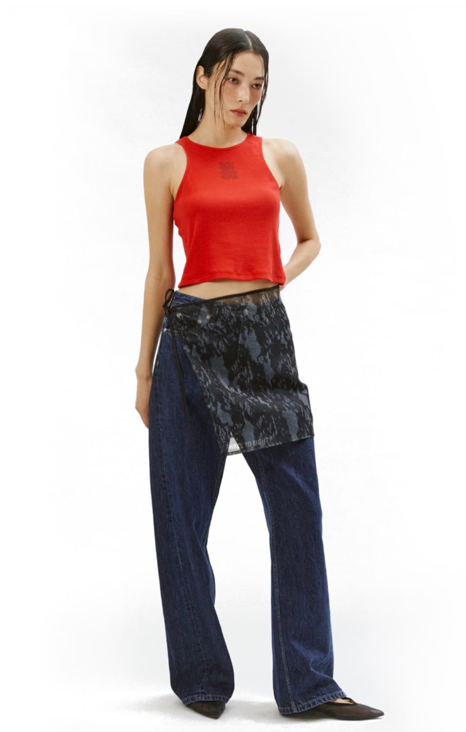 쓰리투에이티 랩스커트 ORGANZA MINI WRAP SKIRT 상품이미지3