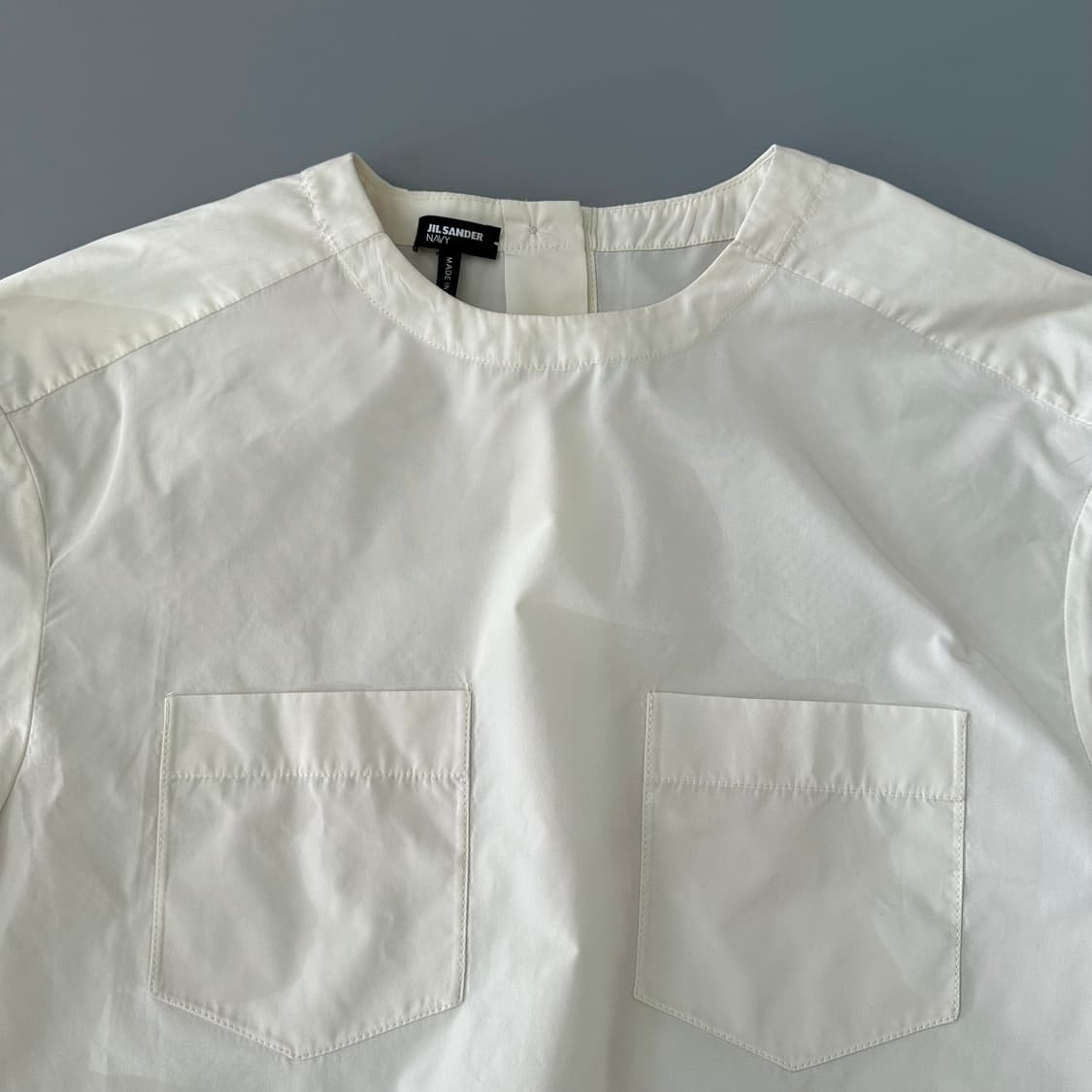 질샌더 jil sander navy 포켓 반팔 블라우스 상품이미지2