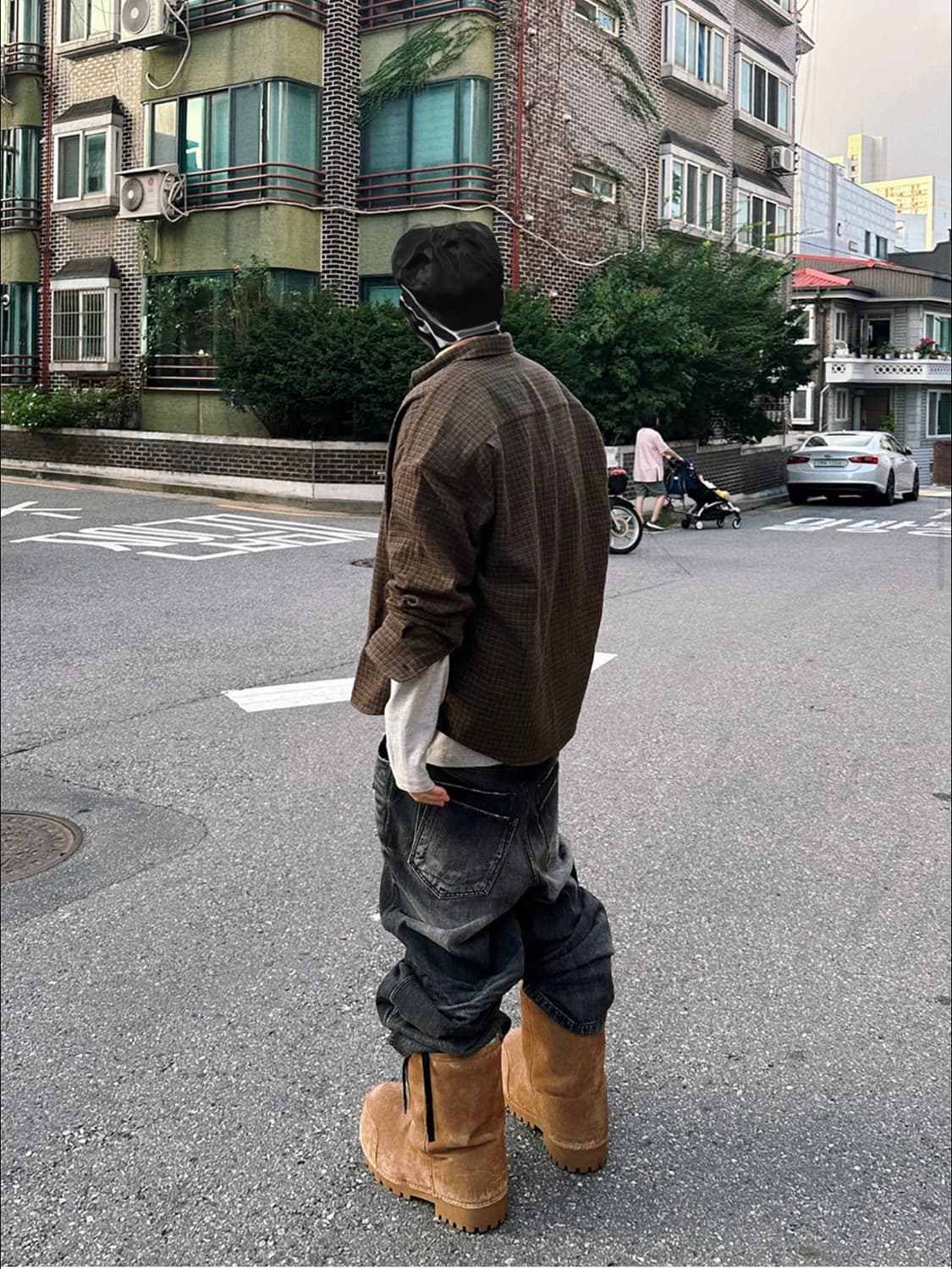 [3]논노드 더블포켓 재패니스 데님 워시드블랙 상품이미지2