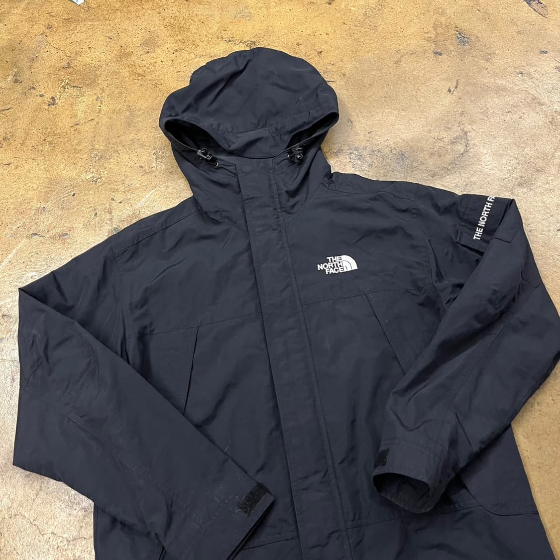 [정품/S] 노스페이스 블랙 후드 바람막이 자켓 b14 상품이미지1