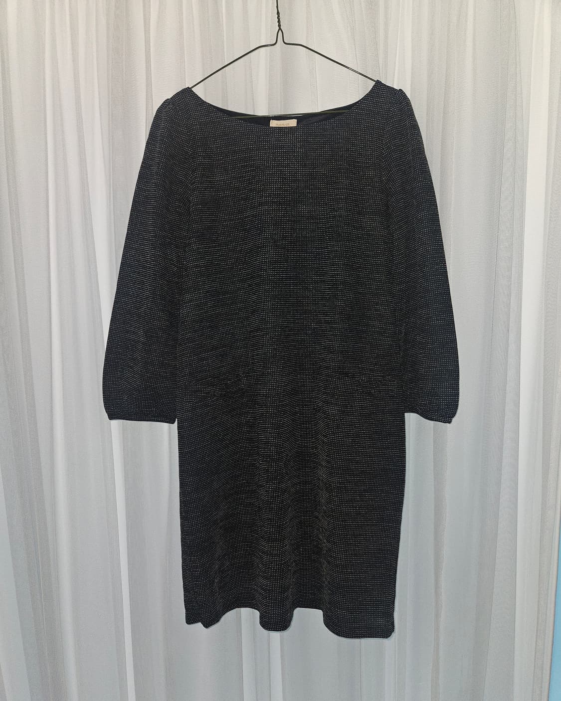 hushush 빈티지 보트넥 리본 니트 원피스 니혼진 공겜여주 히메갸루 상품이미지1