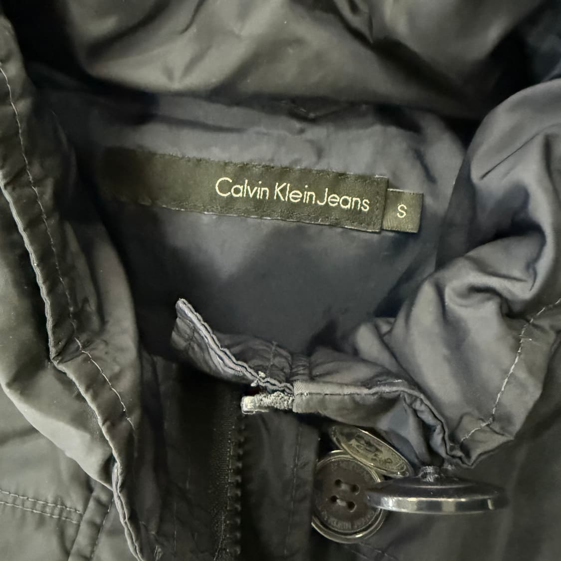 [S] 켈빈클라인 진 패디드 버튼 히든집업 캐주얼 자켓 0109T1 상품이미지3