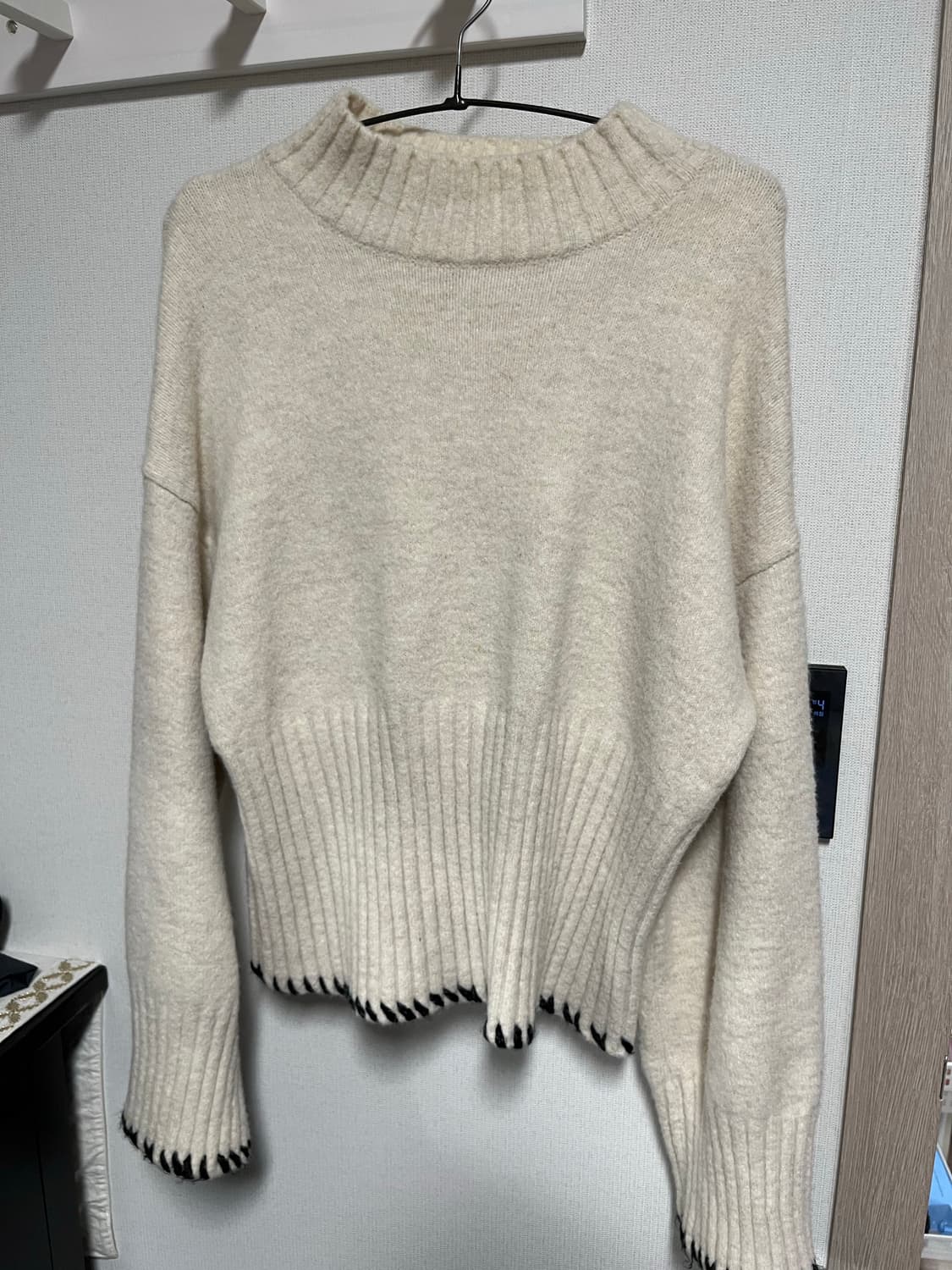 아이보리 스티치 니트 상품이미지2