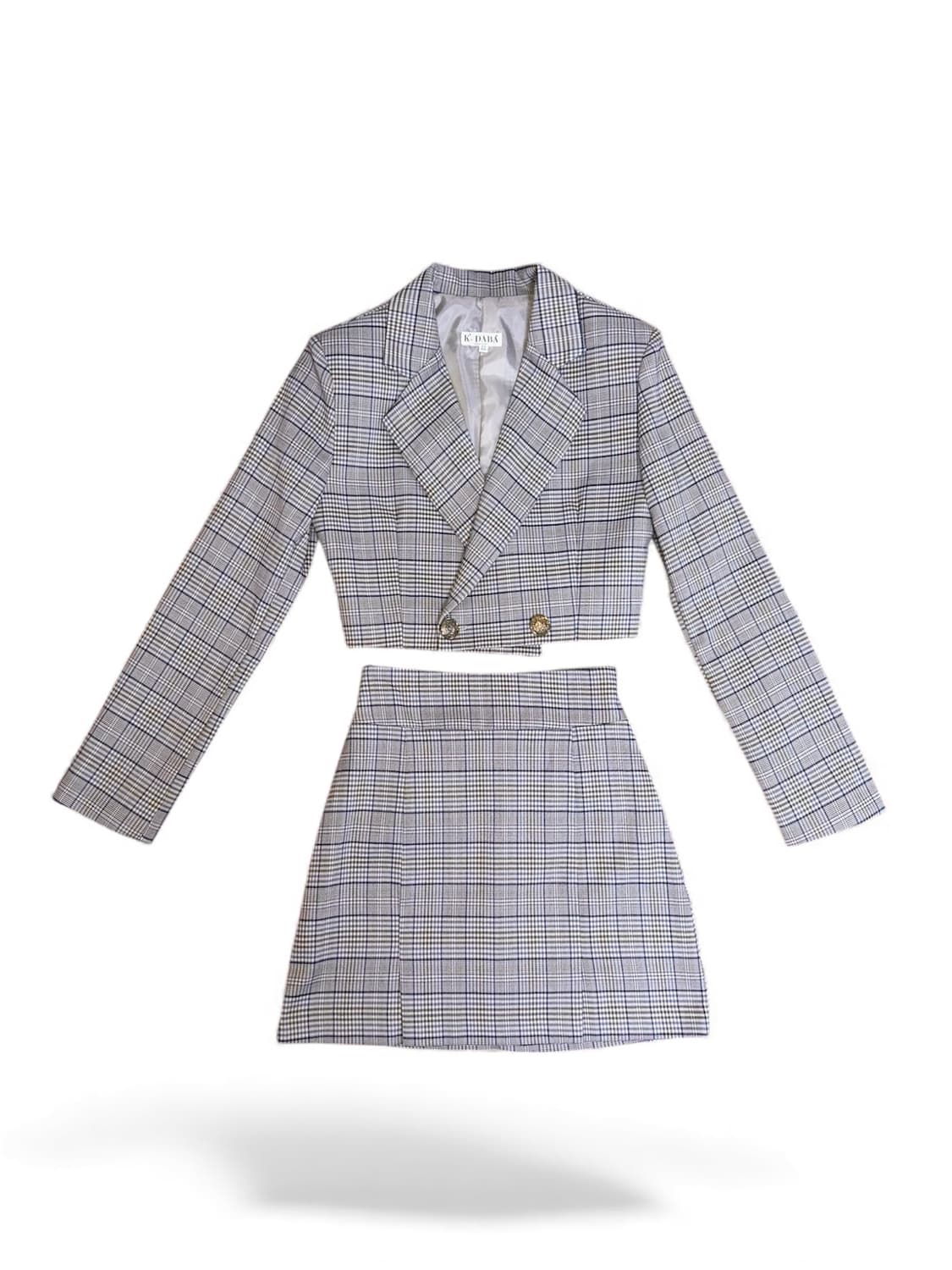 클래식 체크 투피스 셋업 상품이미지2